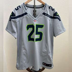 NFL Men's Gray and Blue Seahawks Jersey
